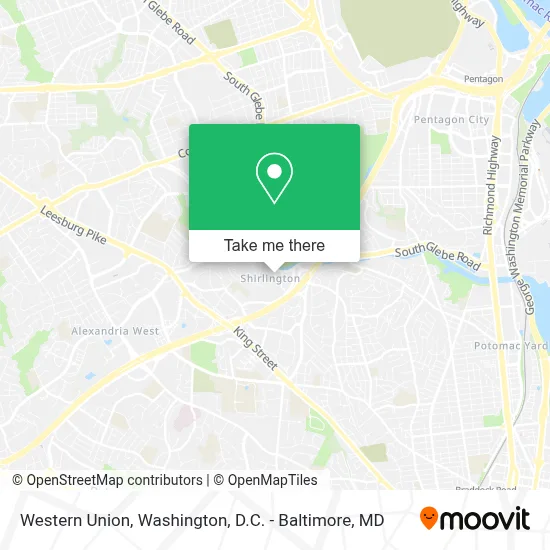 Western Union map