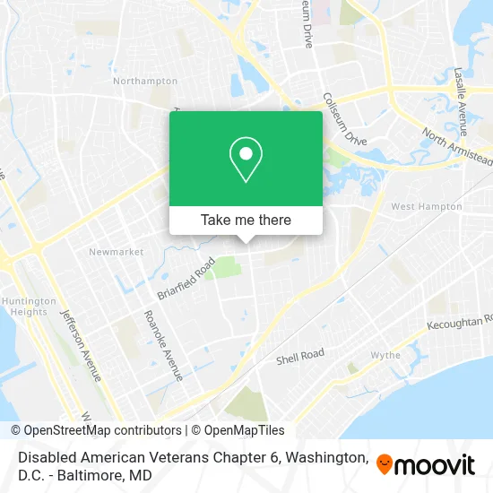 Disabled American Veterans Chapter 6 map