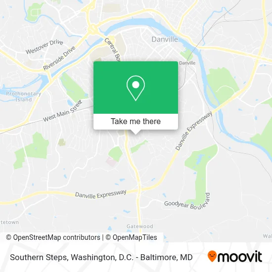 Southern Steps map