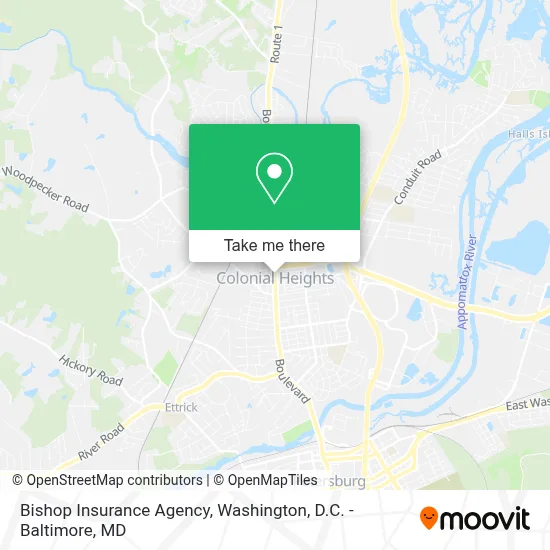Bishop Insurance Agency map
