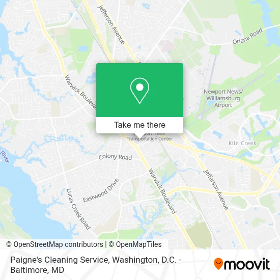 Paigne's Cleaning Service map