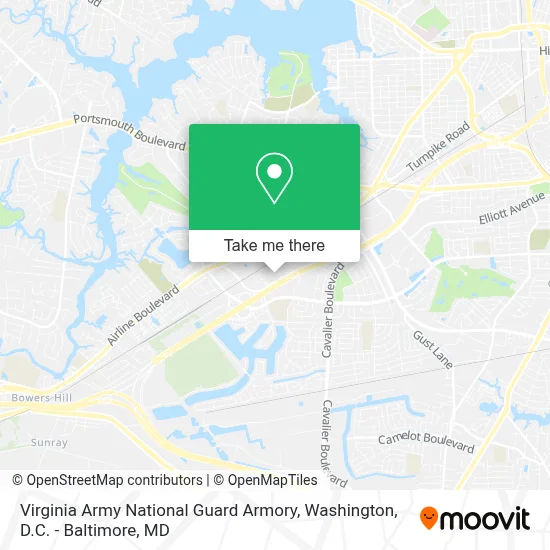 Virginia Army National Guard Armory map