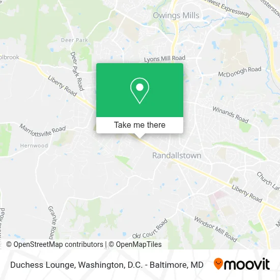 Duchess Lounge map