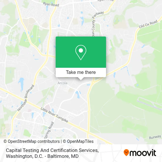 Capital Testing And Certification Services map