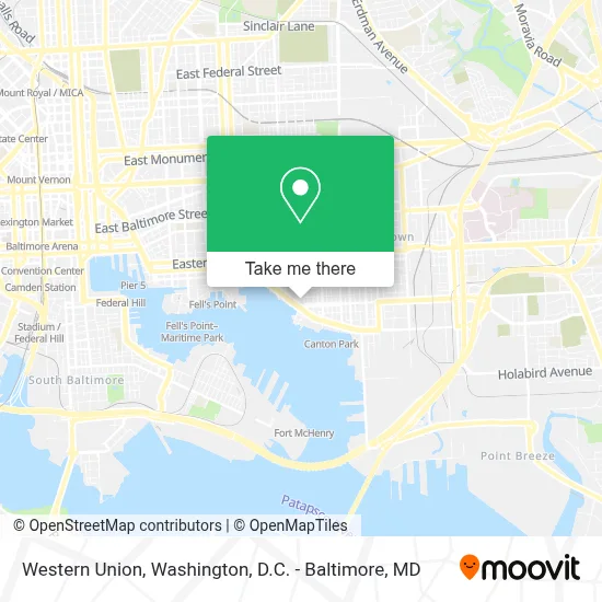 Western Union map