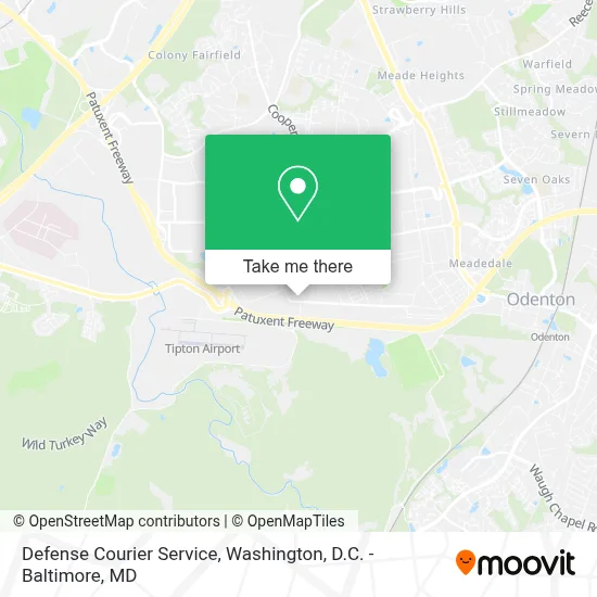 Defense Courier Service map