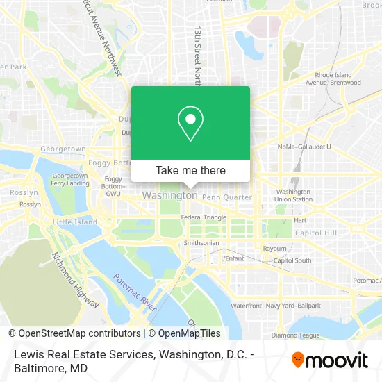 Lewis Real Estate Services map