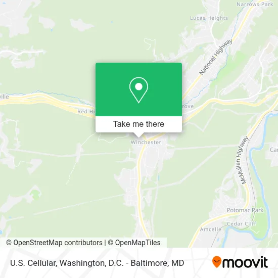U.S. Cellular map