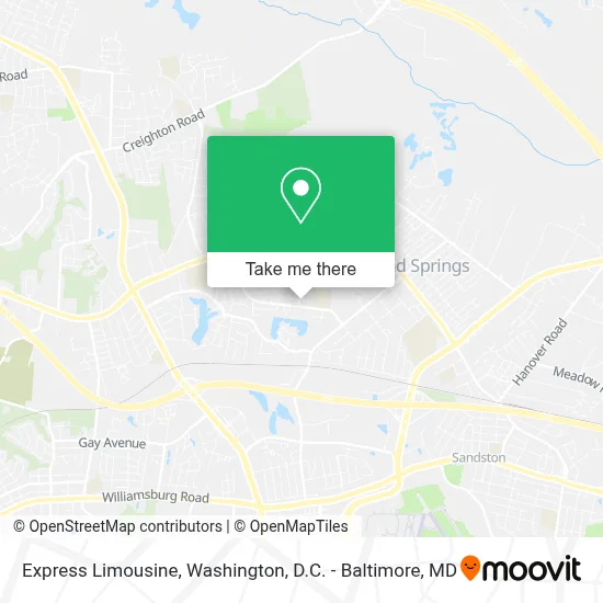 Express Limousine map