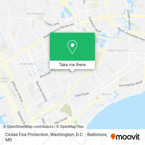Cintas Fire Protection map
