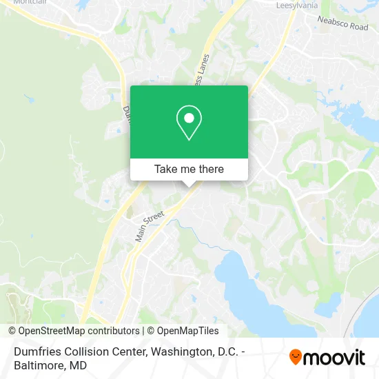 Dumfries Collision Center map