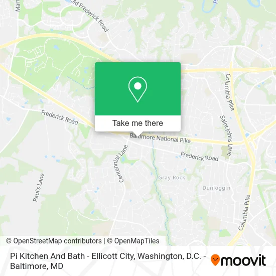 Pi Kitchen And Bath - Ellicott City map