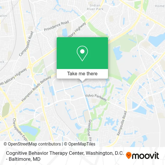 Cognitive Behavior Therapy Center map