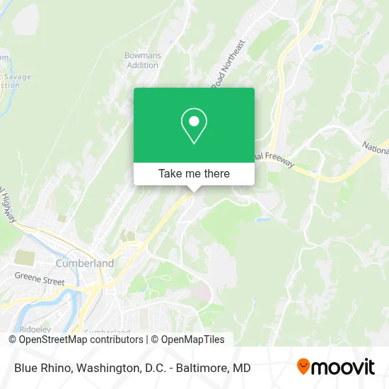 Blue Rhino map