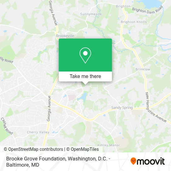 Brooke Grove Foundation map
