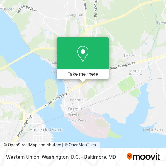 Western Union map
