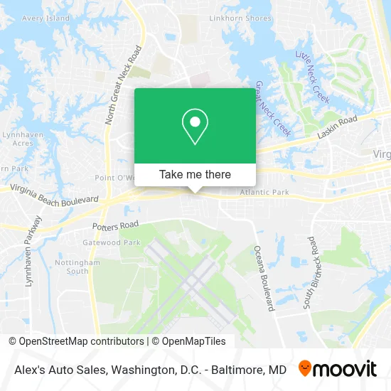 Alex's Auto Sales map