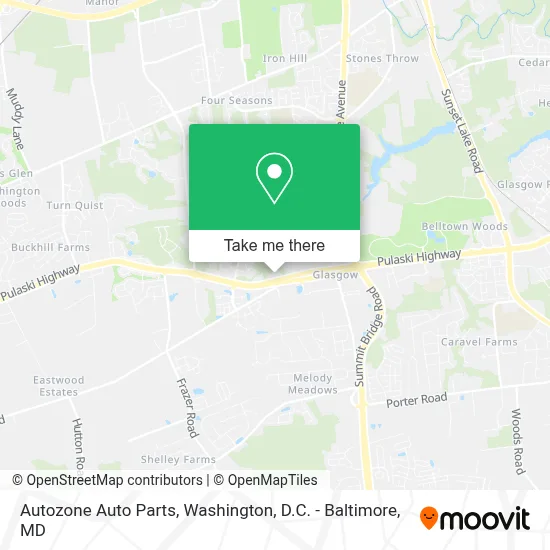 Autozone Auto Parts map