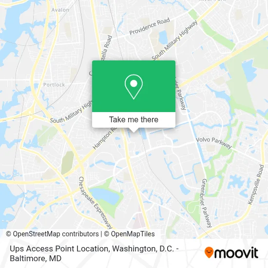 Ups Access Point Location map