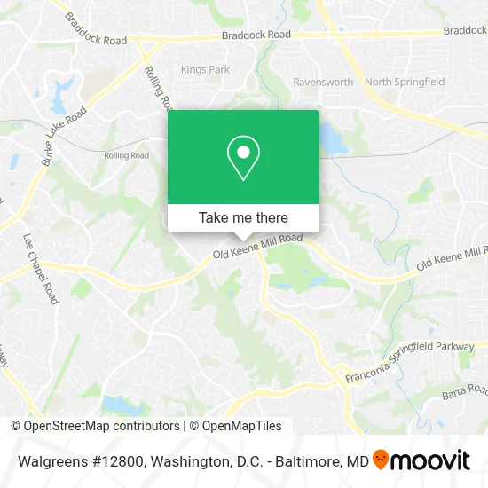 Walgreens #12800 map