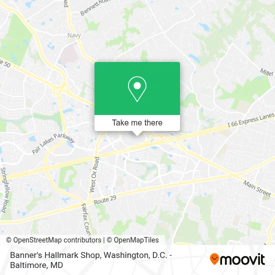 Banner's Hallmark Shop map