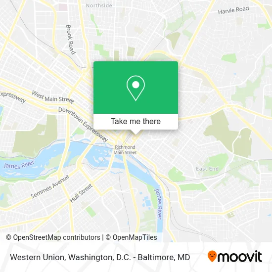 Western Union map