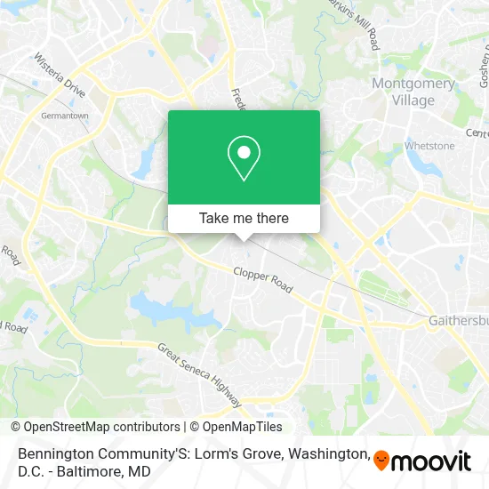 Bennington Community'S: Lorm's Grove map