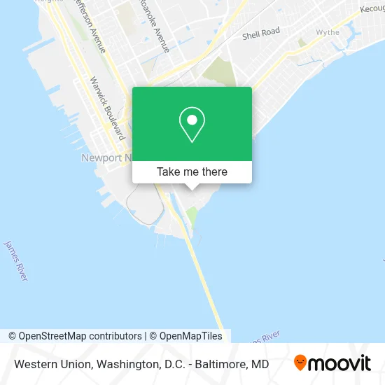 Western Union map