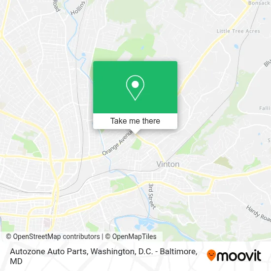 Autozone Auto Parts map