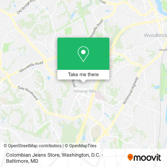 Colombian Jeans Store map
