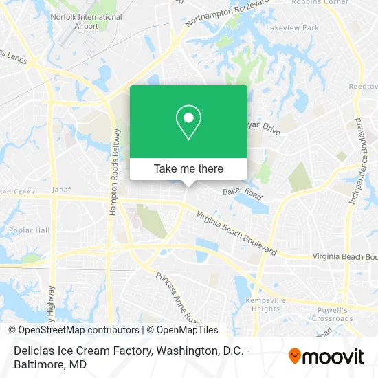Delicias Ice Cream Factory map