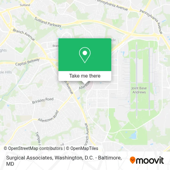 Surgical Associates map