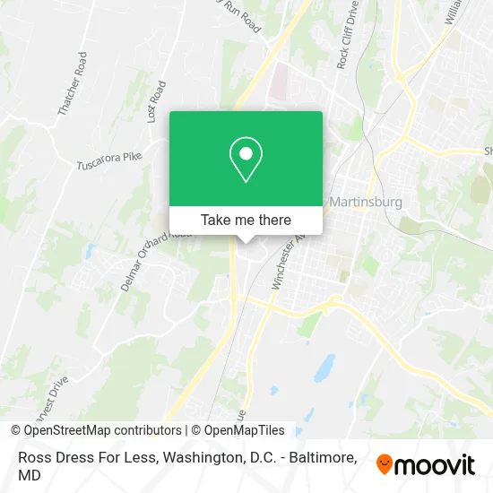 Ross Dress For Less map