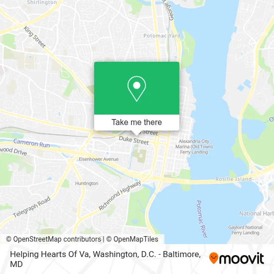 Helping Hearts Of Va map