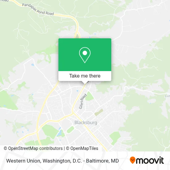 Western Union map