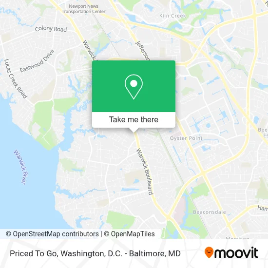Priced To Go map