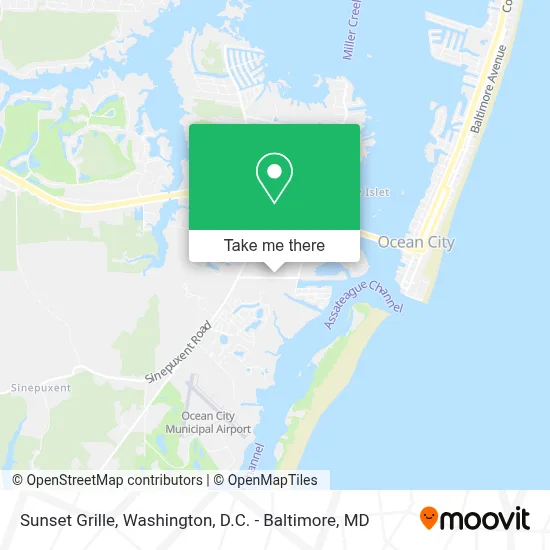 Sunset Grille map