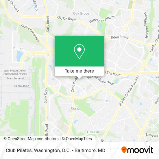 Club Pilates map