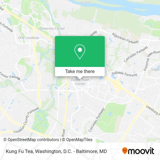 Kung Fu Tea map