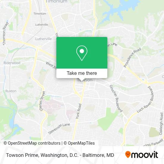 Towson Prime map