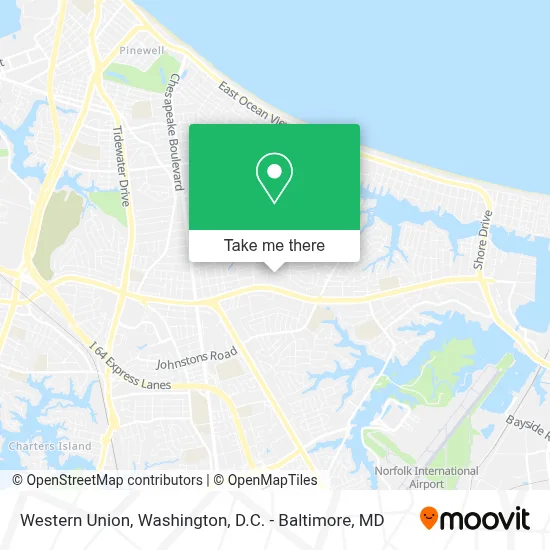 Western Union map