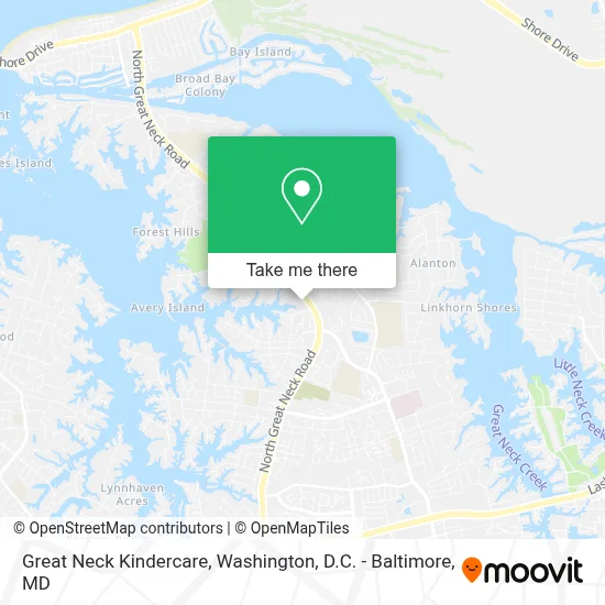Great Neck Kindercare map