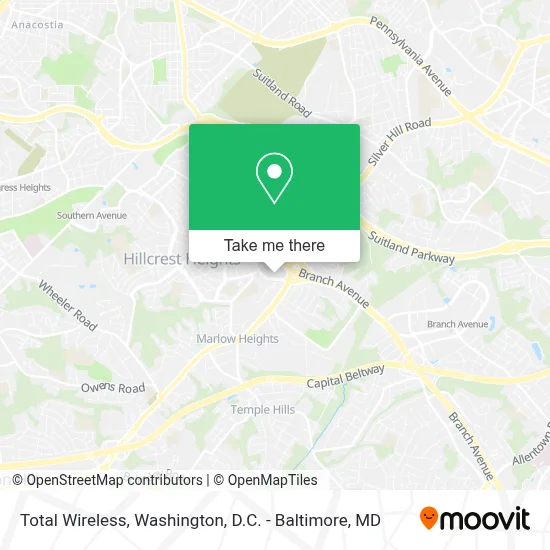 Total Wireless map