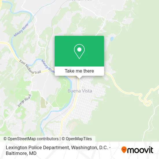 Lexington Police Department map