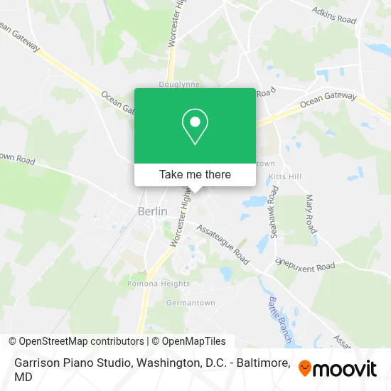 Garrison Piano Studio map