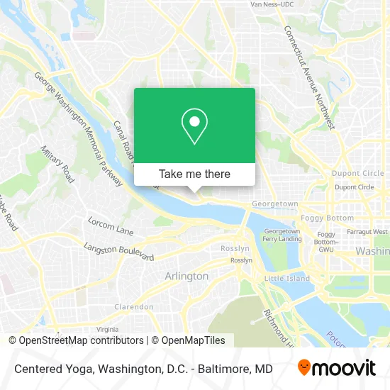 Centered Yoga map