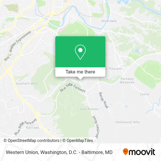 Western Union map