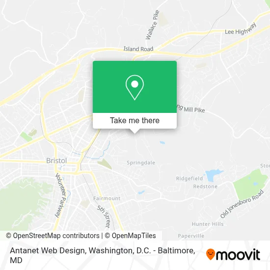 Antanet Web Design map