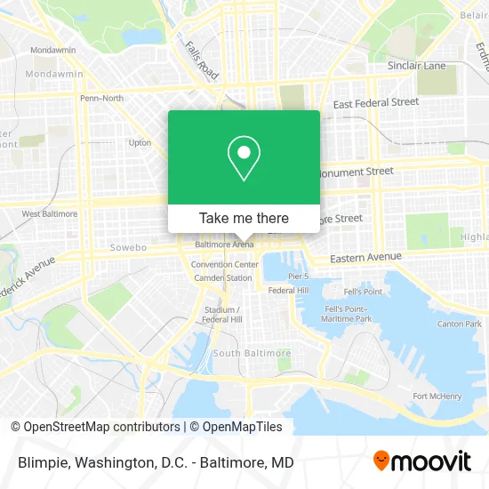 Blimpie map