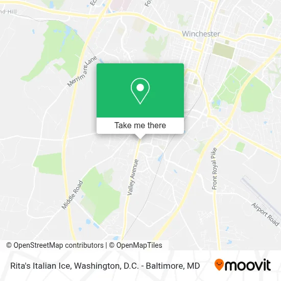 Rita's Italian Ice map